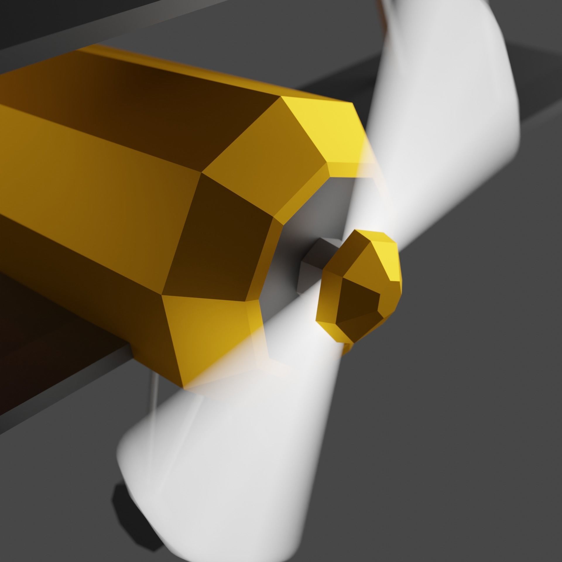 Low poly Aero plane Low-poly 3D model_11