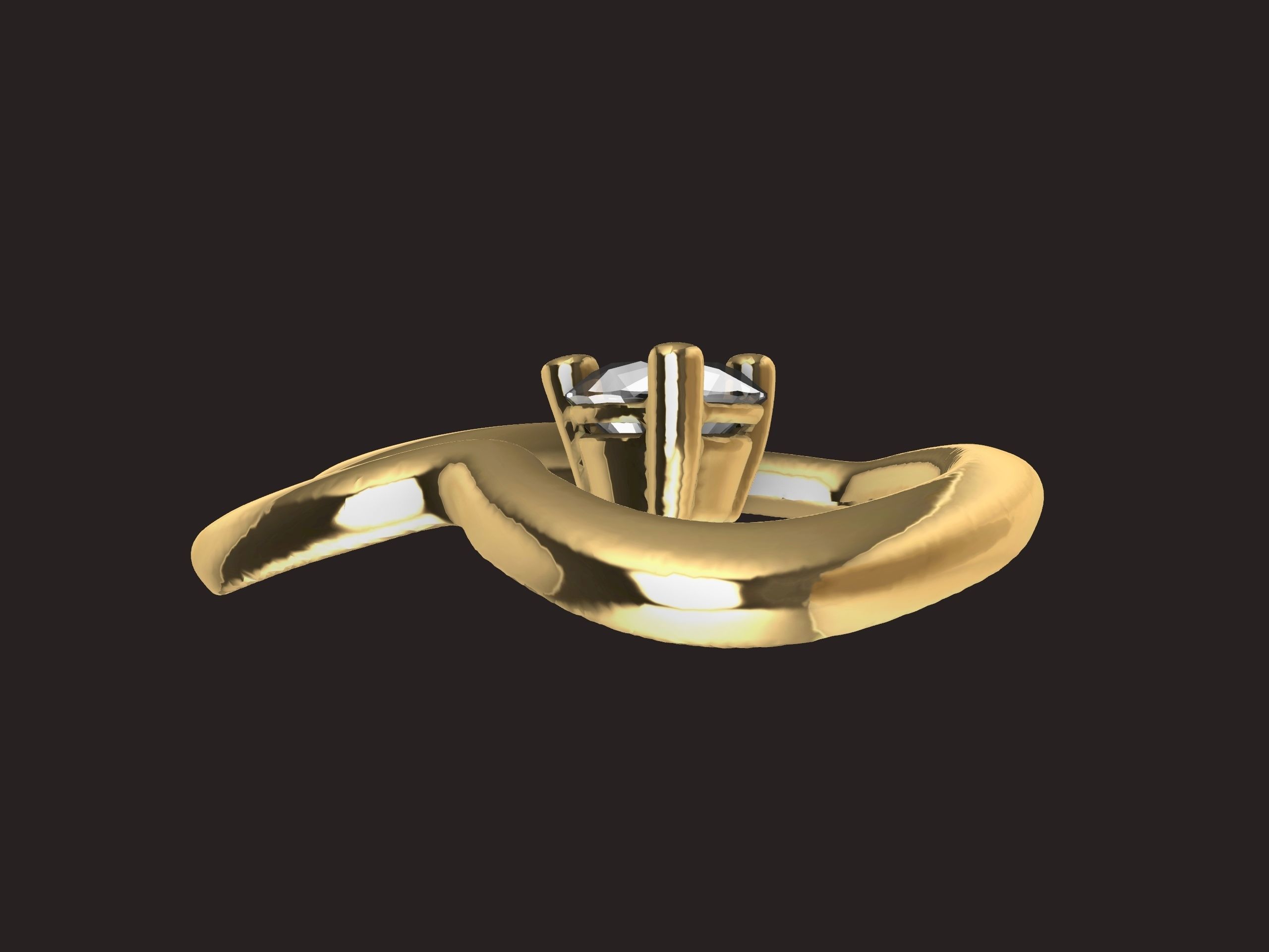 The Sparkling Heart Pendant 3D print model_5