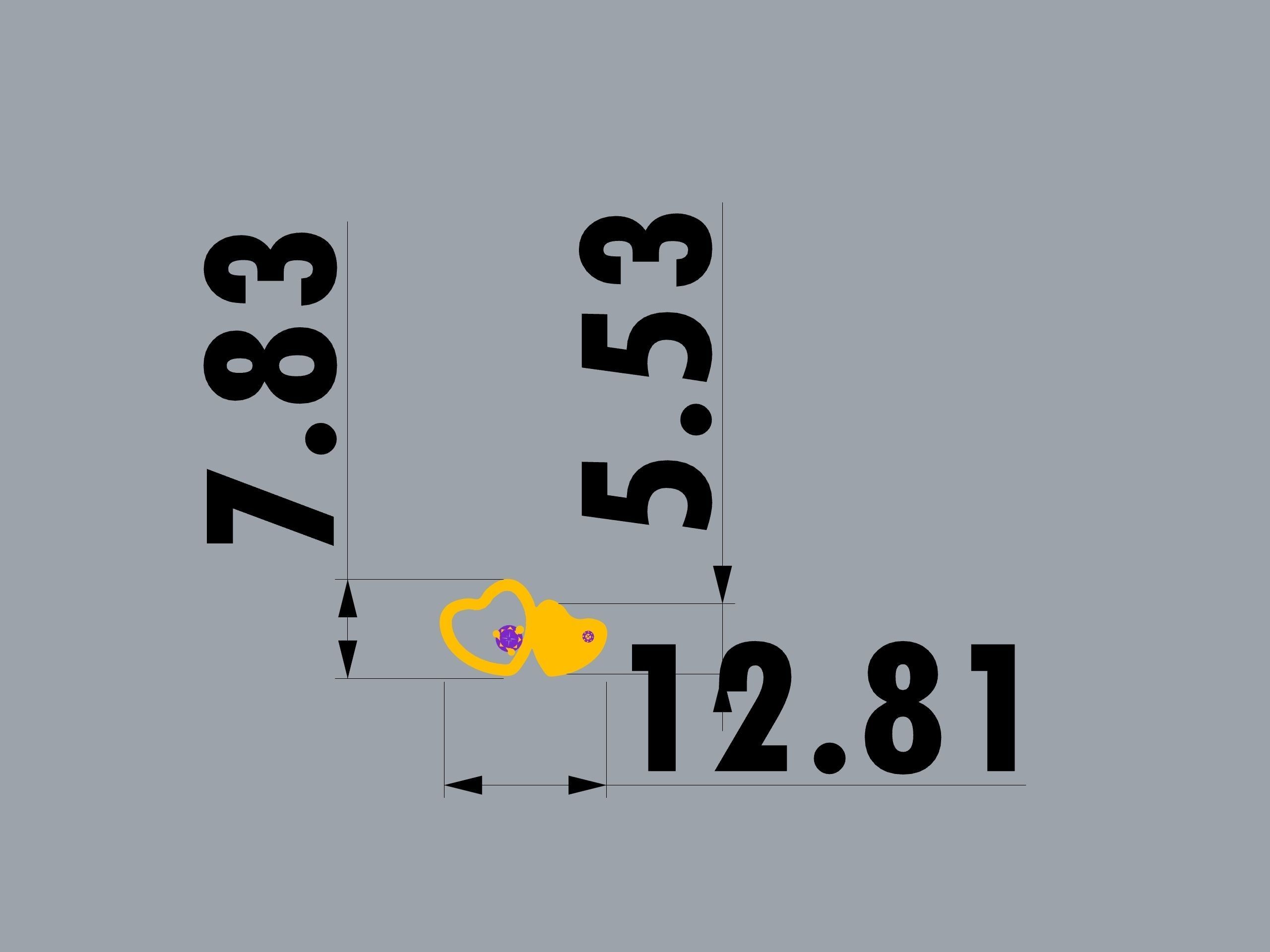 The Sparkling Heart Pendant 3D print model_9