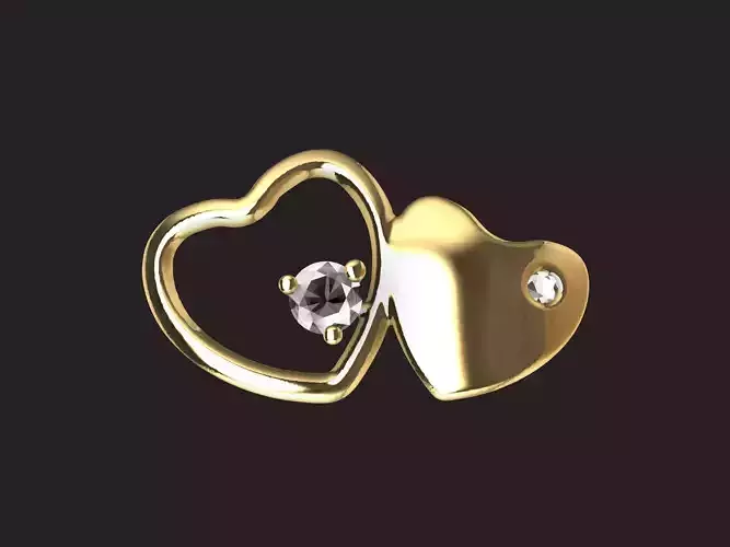 The Sparkling Heart Pendant 3D print model