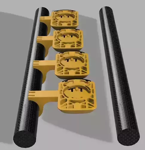 WAHOO ELEMNT BOLT V2 MOUNT FOR ANY AEROBAR TT ZIP TIES 3D print model