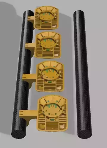 WAHOO ELEMNT ROAM MOUNT FOR ANY AEROBAR TT ZIP TIES 3D print model