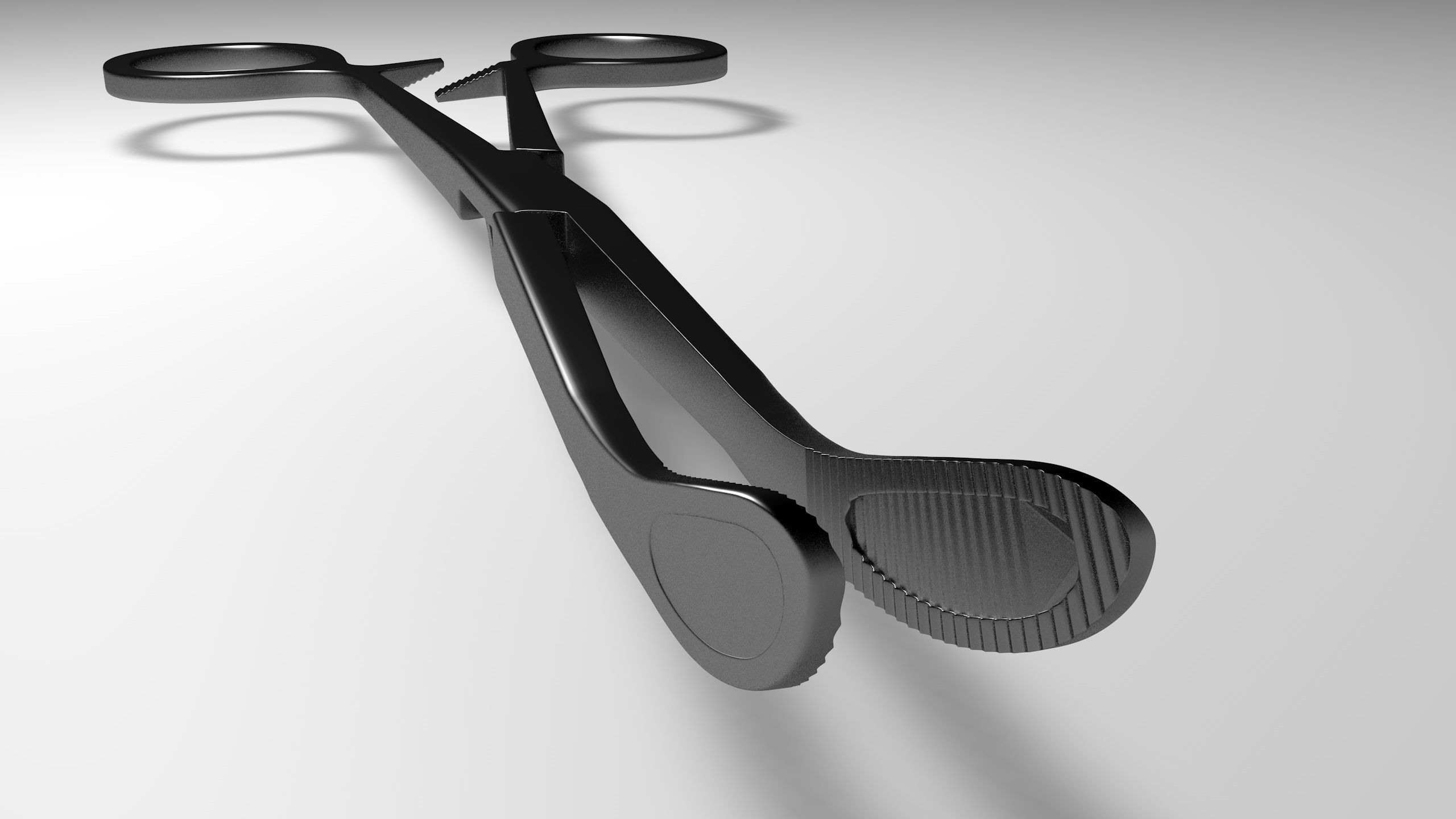 Kocher forceps - surgical instrument 3D model_2