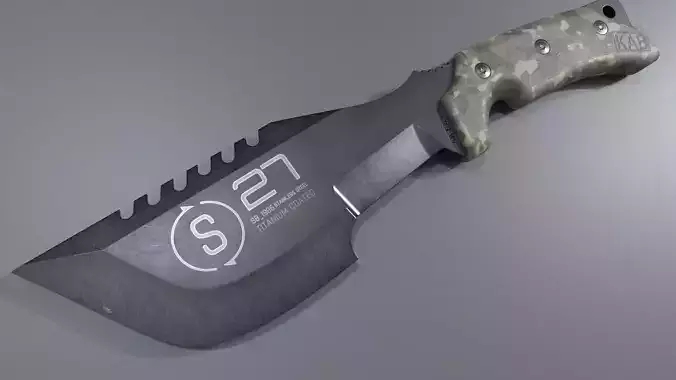 Knife-Combat-lowpoly Low-poly 3D model