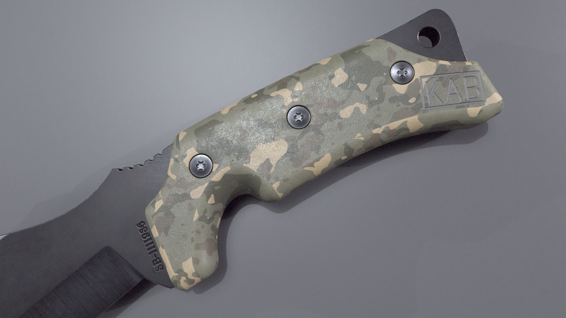 Knife-Combat-lowpoly Low-poly 3D model_4