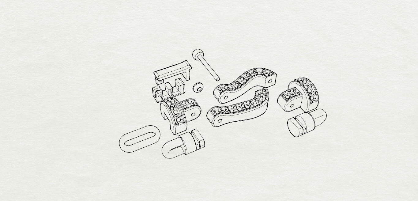 Fred Force Large Bracelet 3D print model_21