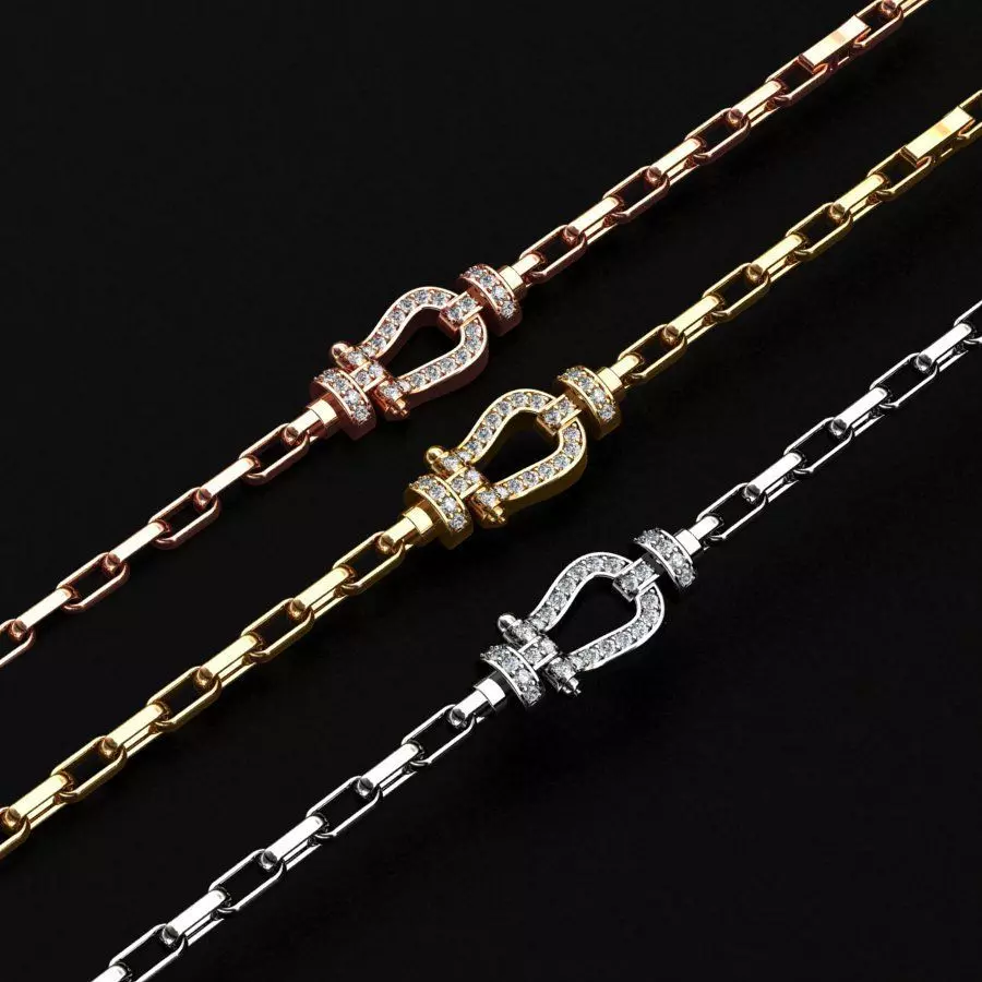 Fred Force Large Bracelet 3D print model_0