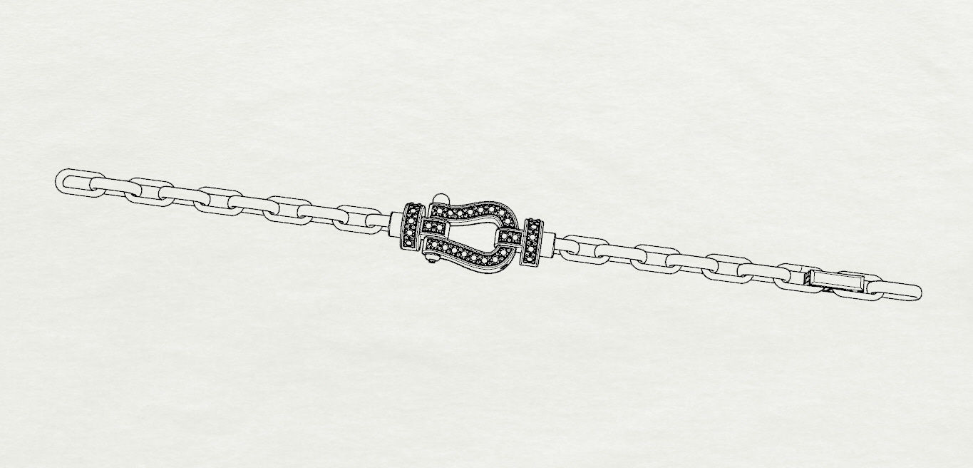 Fred Force Large Bracelet 3D print model_13