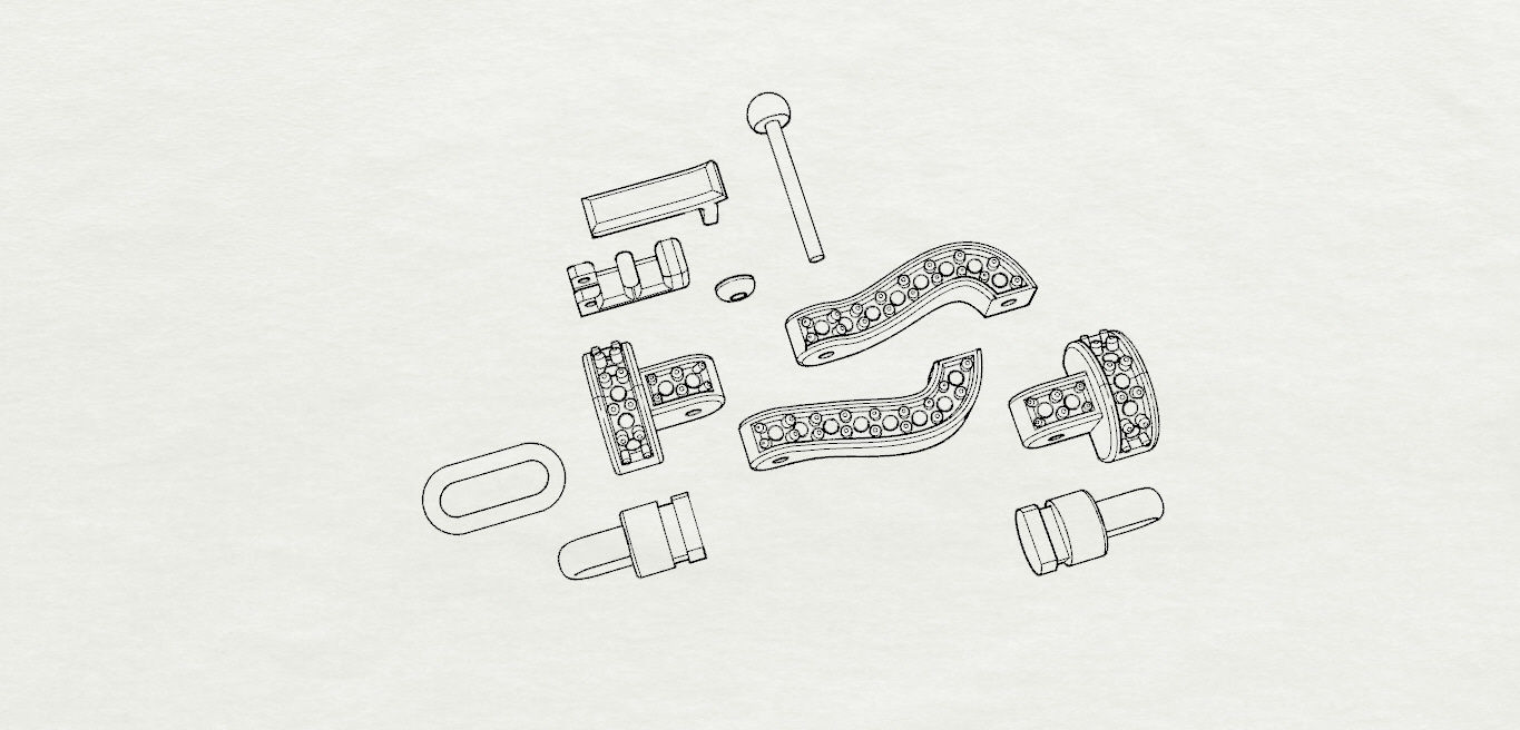 Fred Force Large Bracelet 3D print model_20