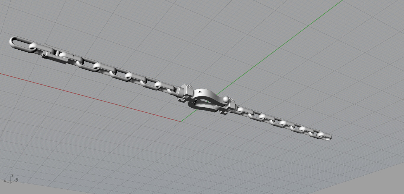 Fred Force Large Bracelet 3D print model_11