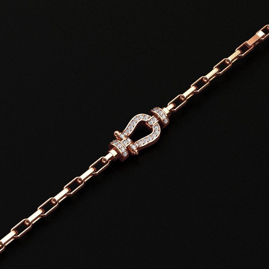 Fred Force Large Bracelet 3D print model_3