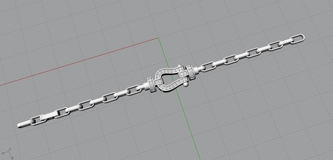 Fred Force Large Bracelet 3D print model_10
