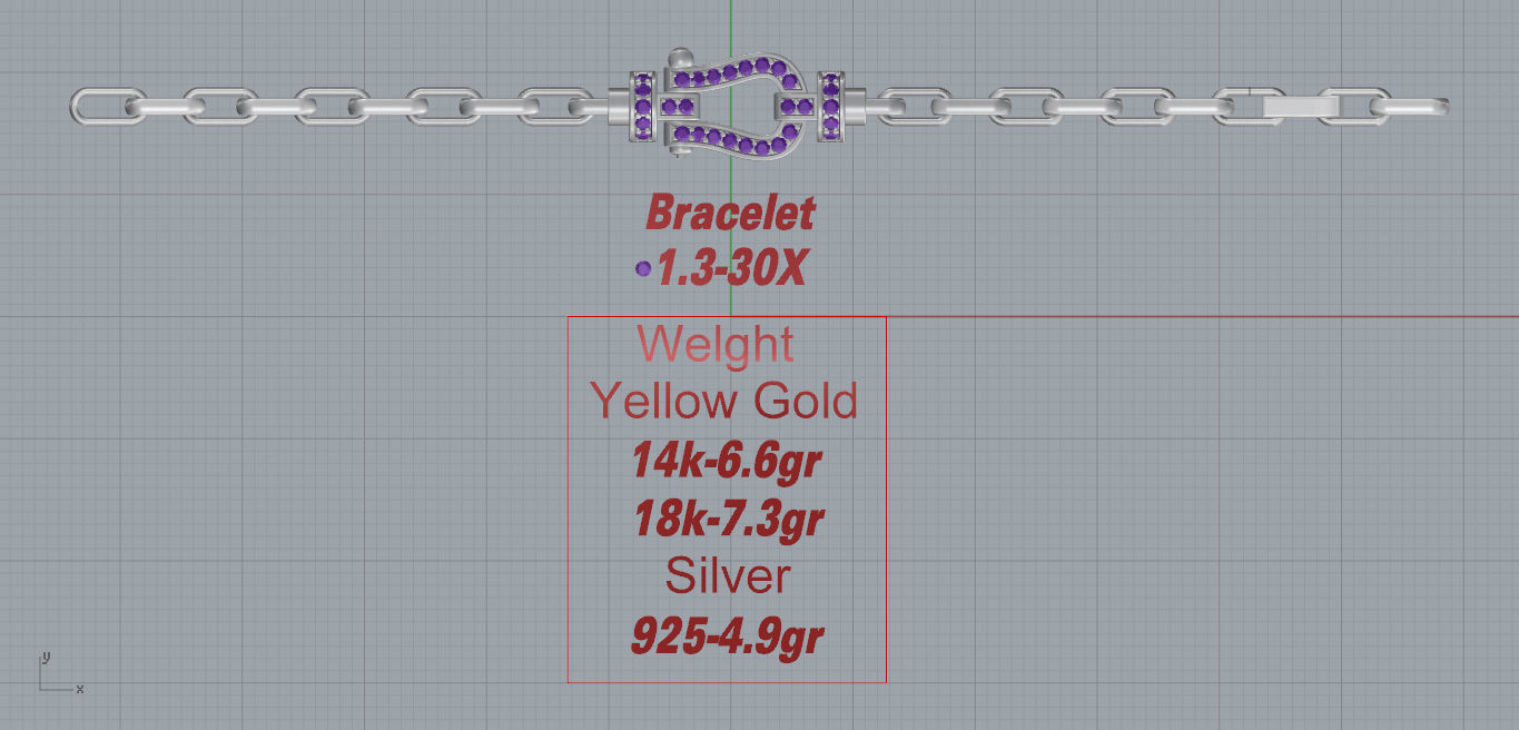 Fred Force Large Bracelet 3D print model_4