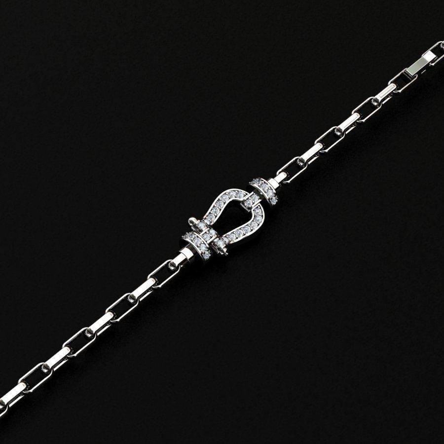 Fred Force Large Bracelet 3D print model_2