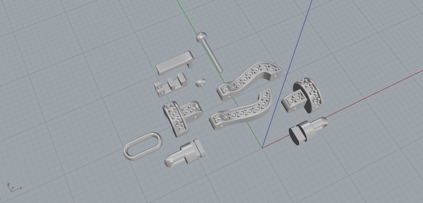 Fred Force Large Bracelet 3D print model_22