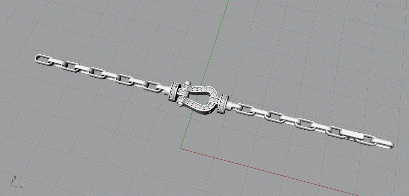 Fred Force Large Bracelet 3D print model_6