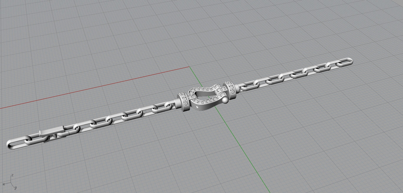 Fred Force Large Bracelet 3D print model_9