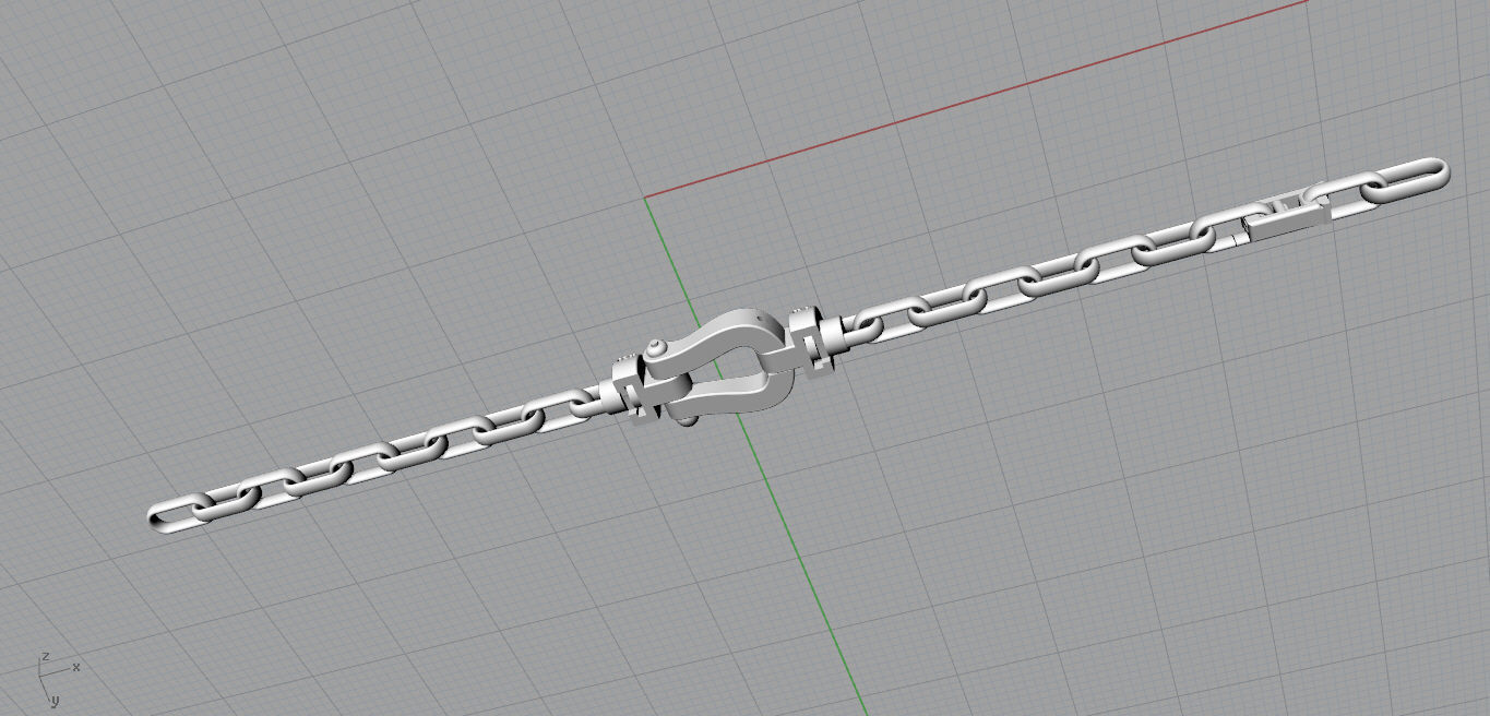 Fred Force Large Bracelet 3D print model_7