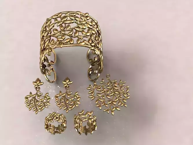 Set Tiffany 6 Paloma Picasso Olive Leaf Band