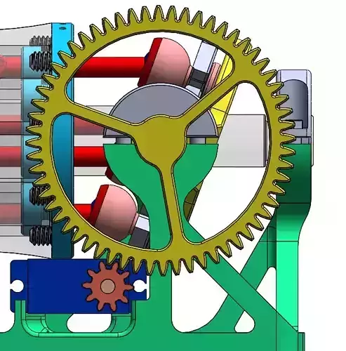  involute gear 1-6 3D print model