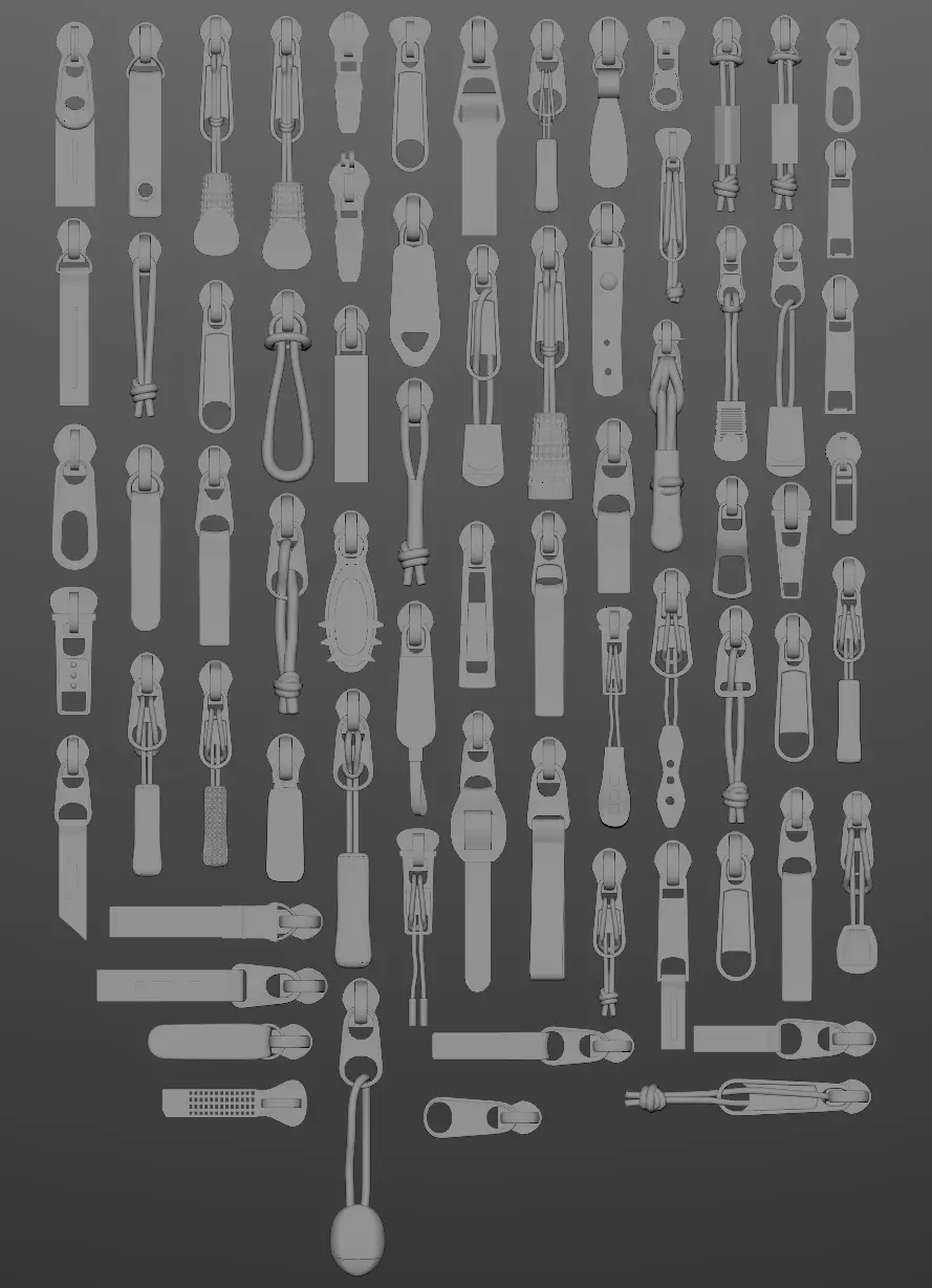 Set of ZIP 3D model_0