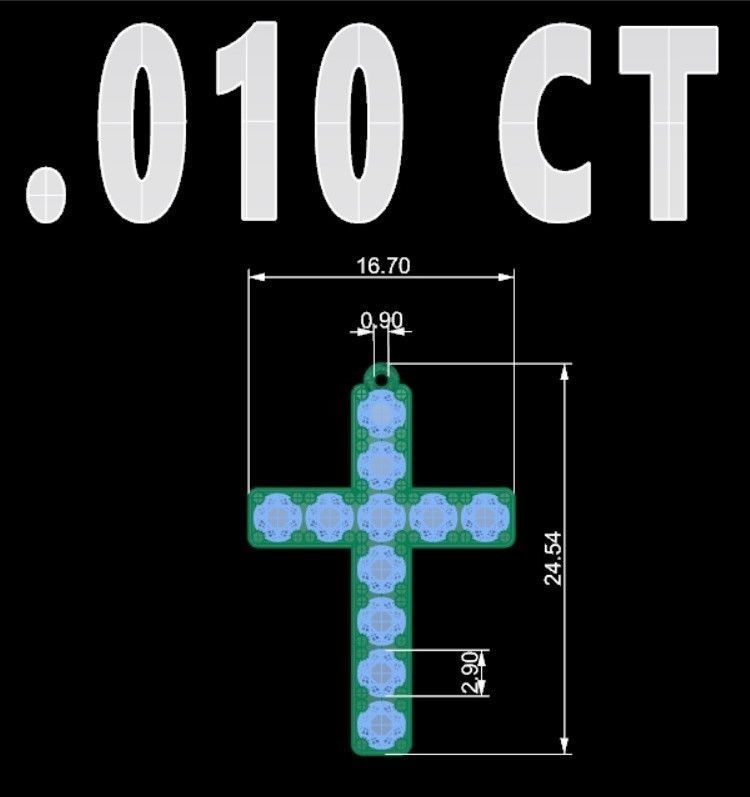 KUTSAL PIRLANTA HAC KOLYE 3DM STL OBJ FBX 3D BASKI MODELI 3D print model_12