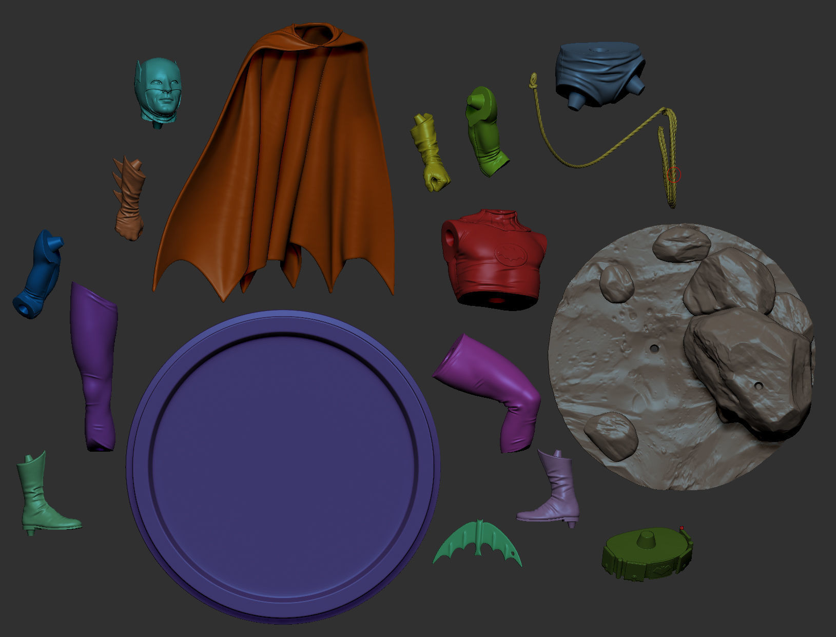 Batman 1966 3D print model_11