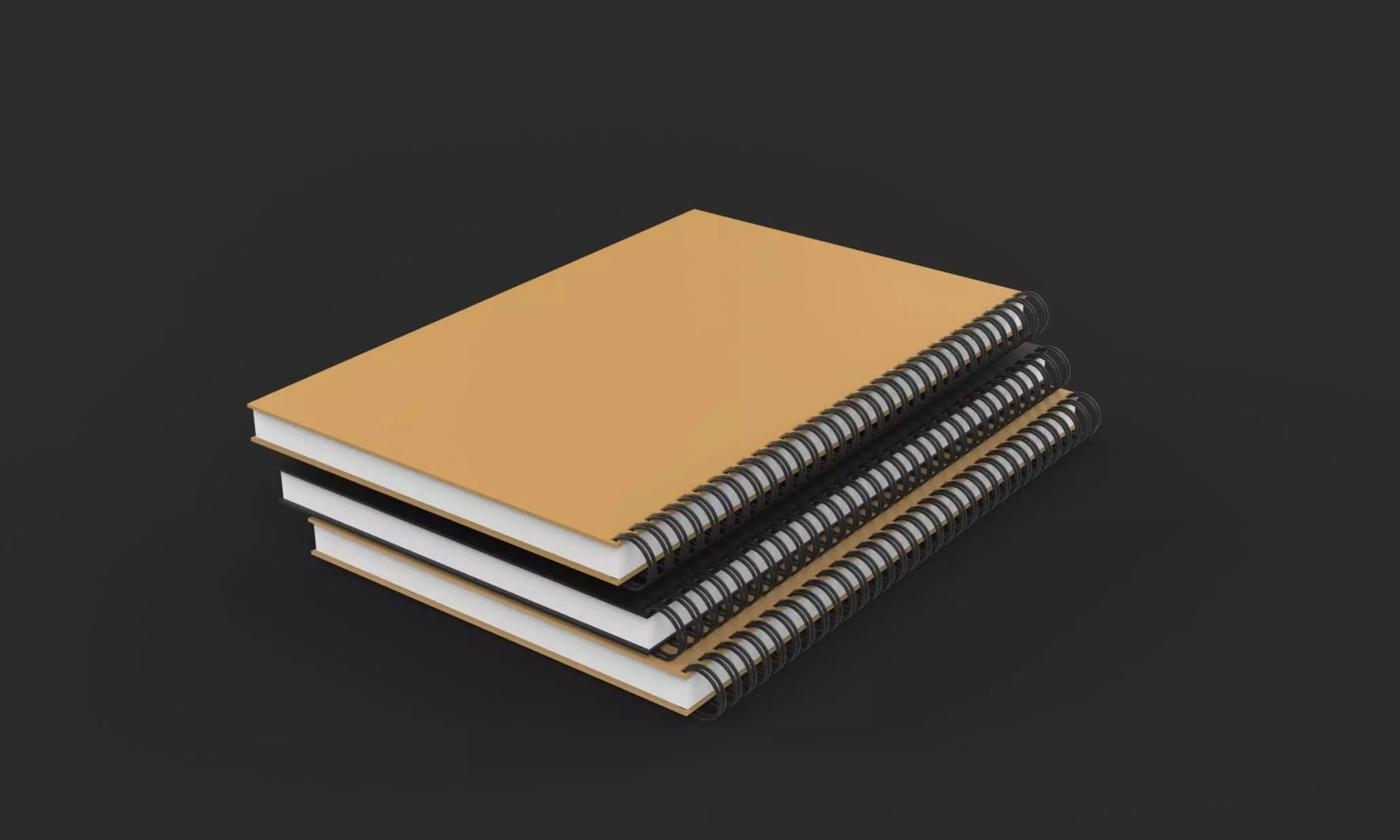 Notebook Low-poly 3D model