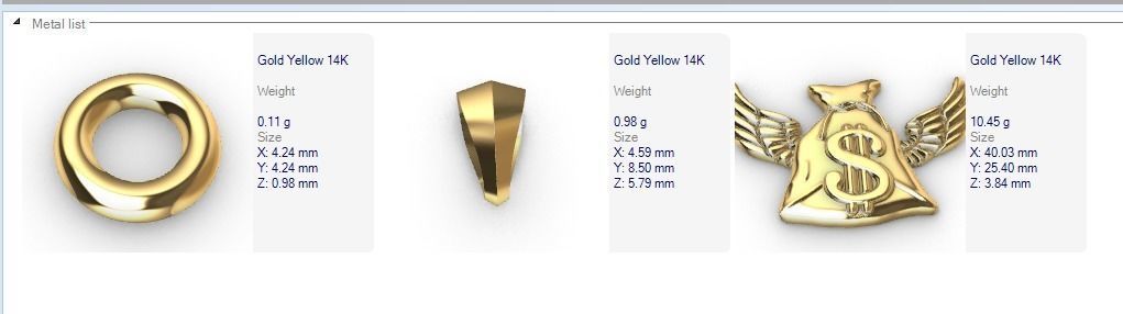 Money Bag Wings DC  Pendant Hip Hop Jewelry 3D print model_19