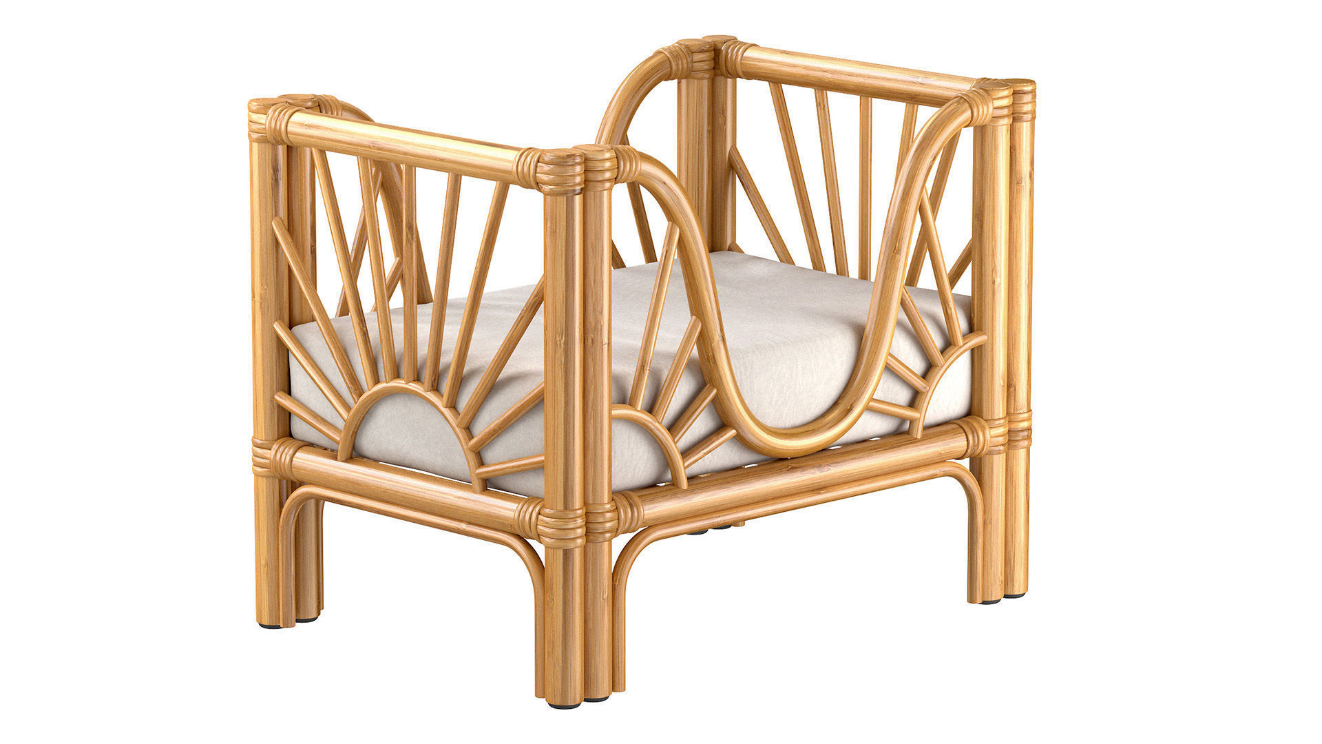 RATTAN Sleeping place for the cat 3D model_3