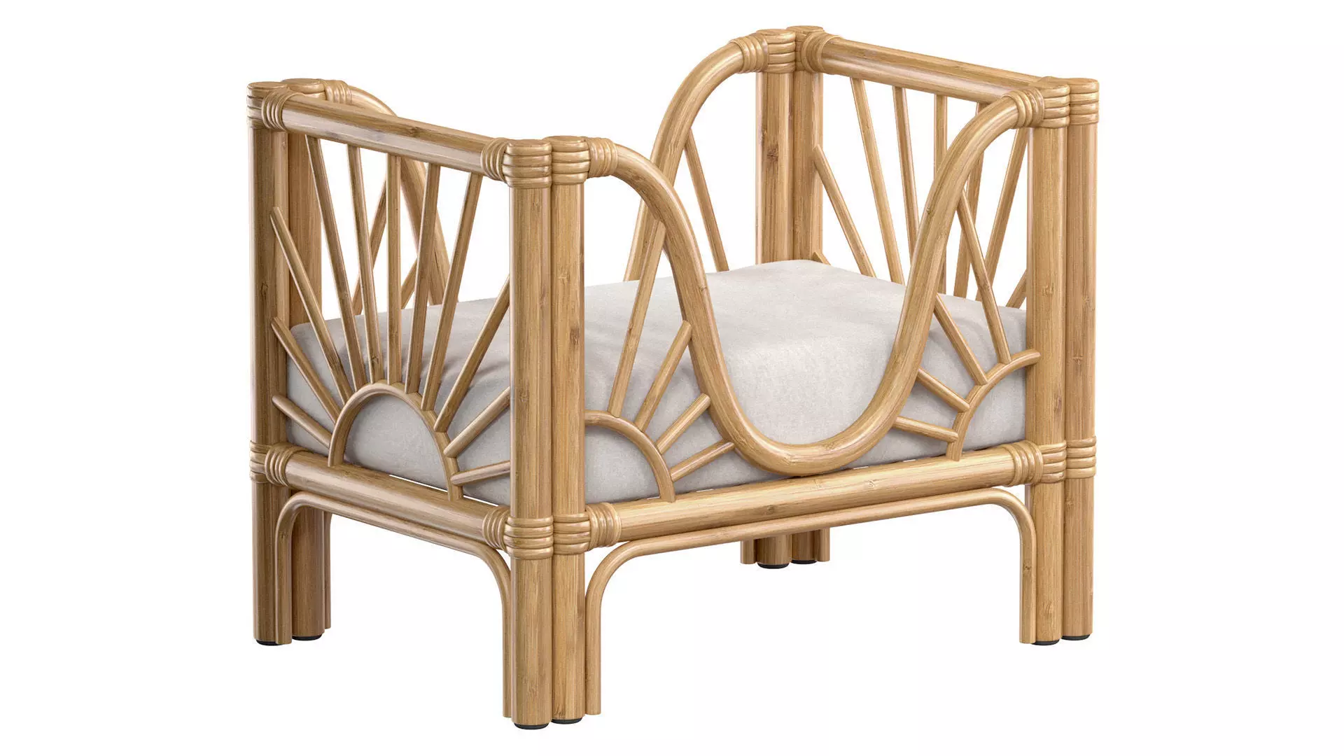 RATTAN Sleeping place for the cat 3D model_0