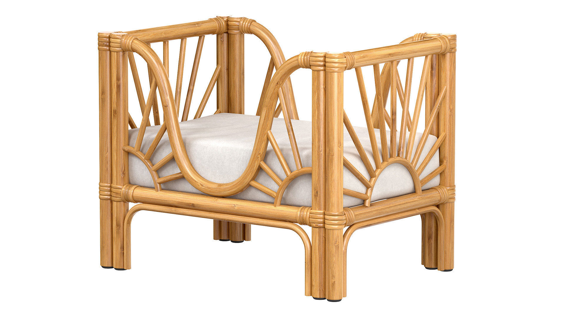 RATTAN Sleeping place for the cat 3D model_4