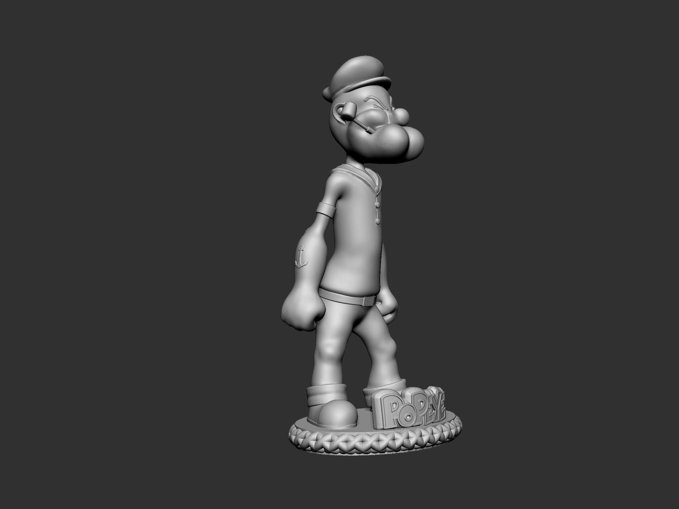 Popeye the sailor man 3D print model_1