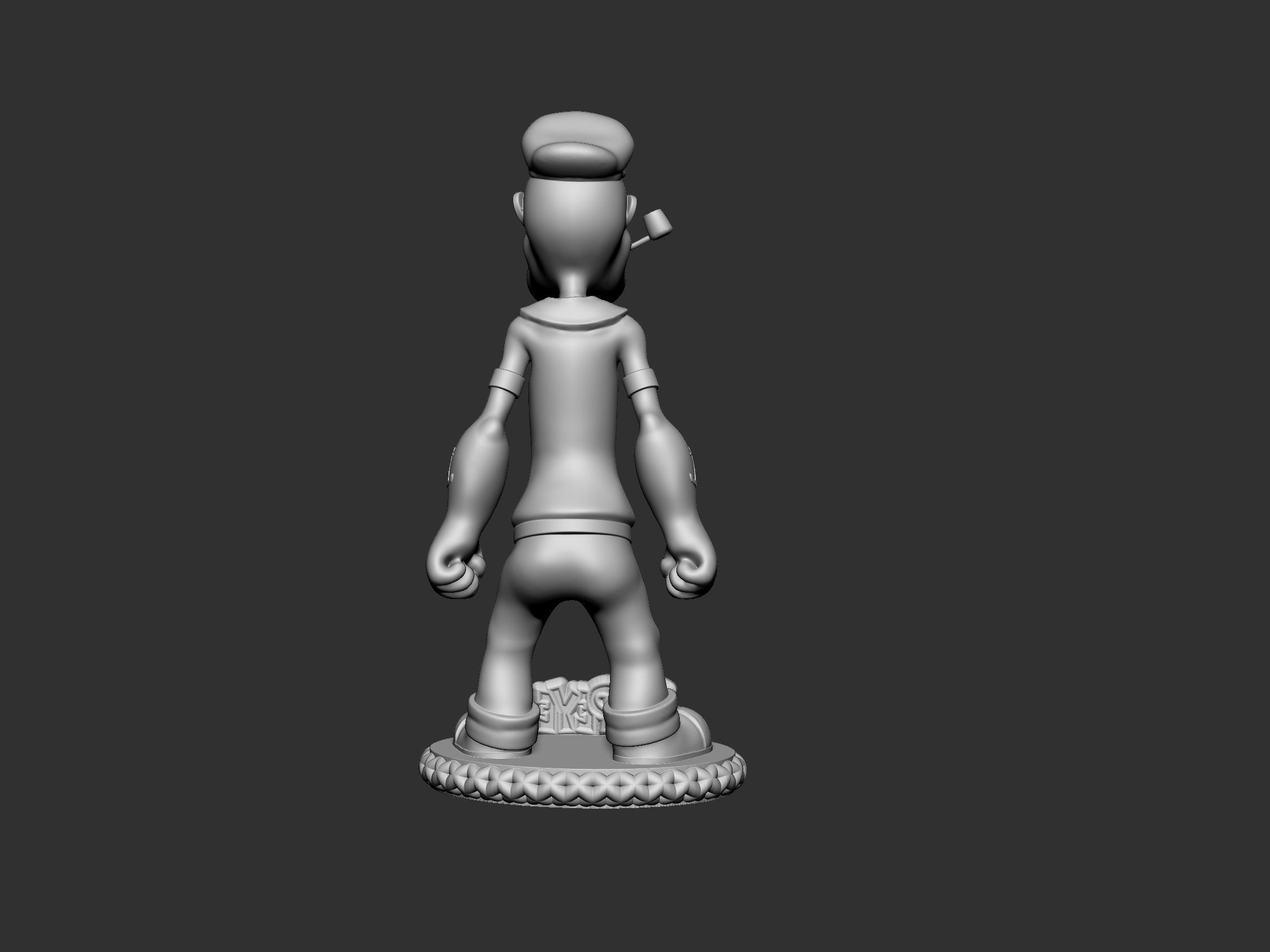 Popeye the sailor man 3D print model_3