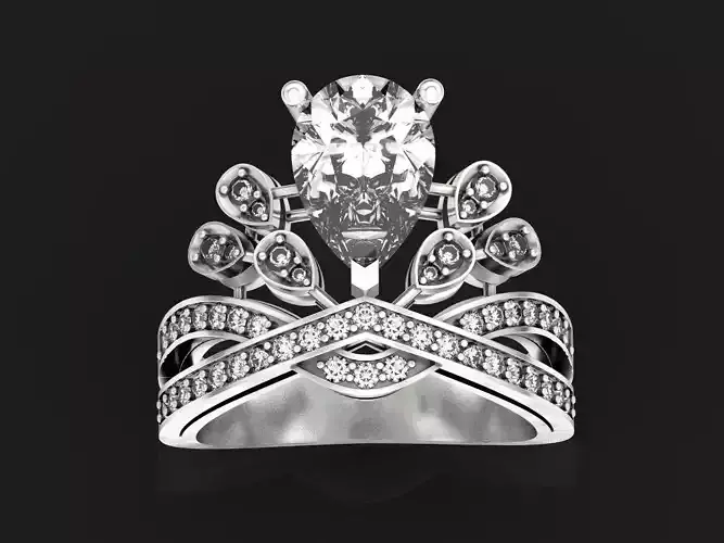 Imperiale sapphire and diamond ring 1048 3D print model