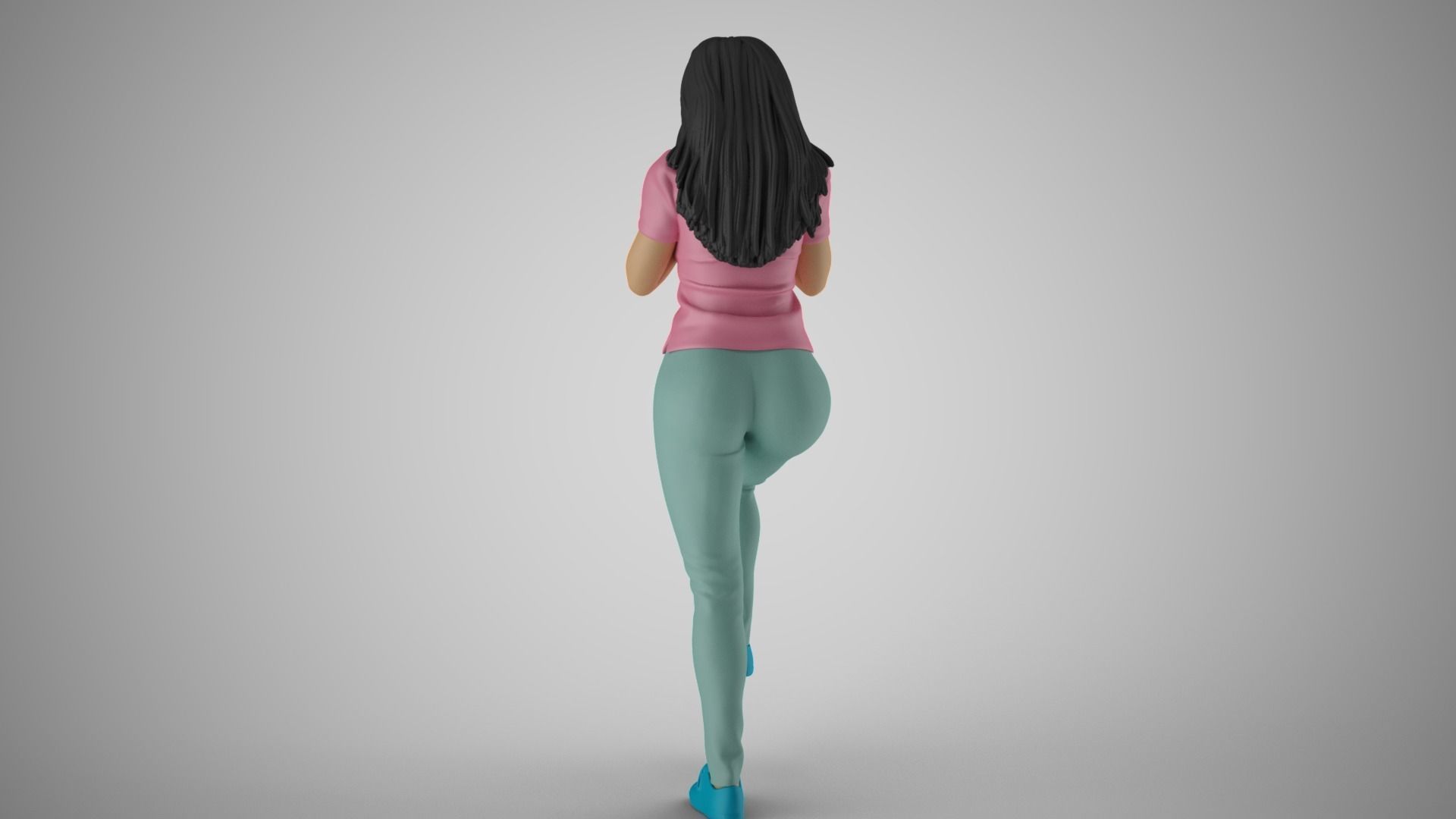 Crying Woman 3D print model_9