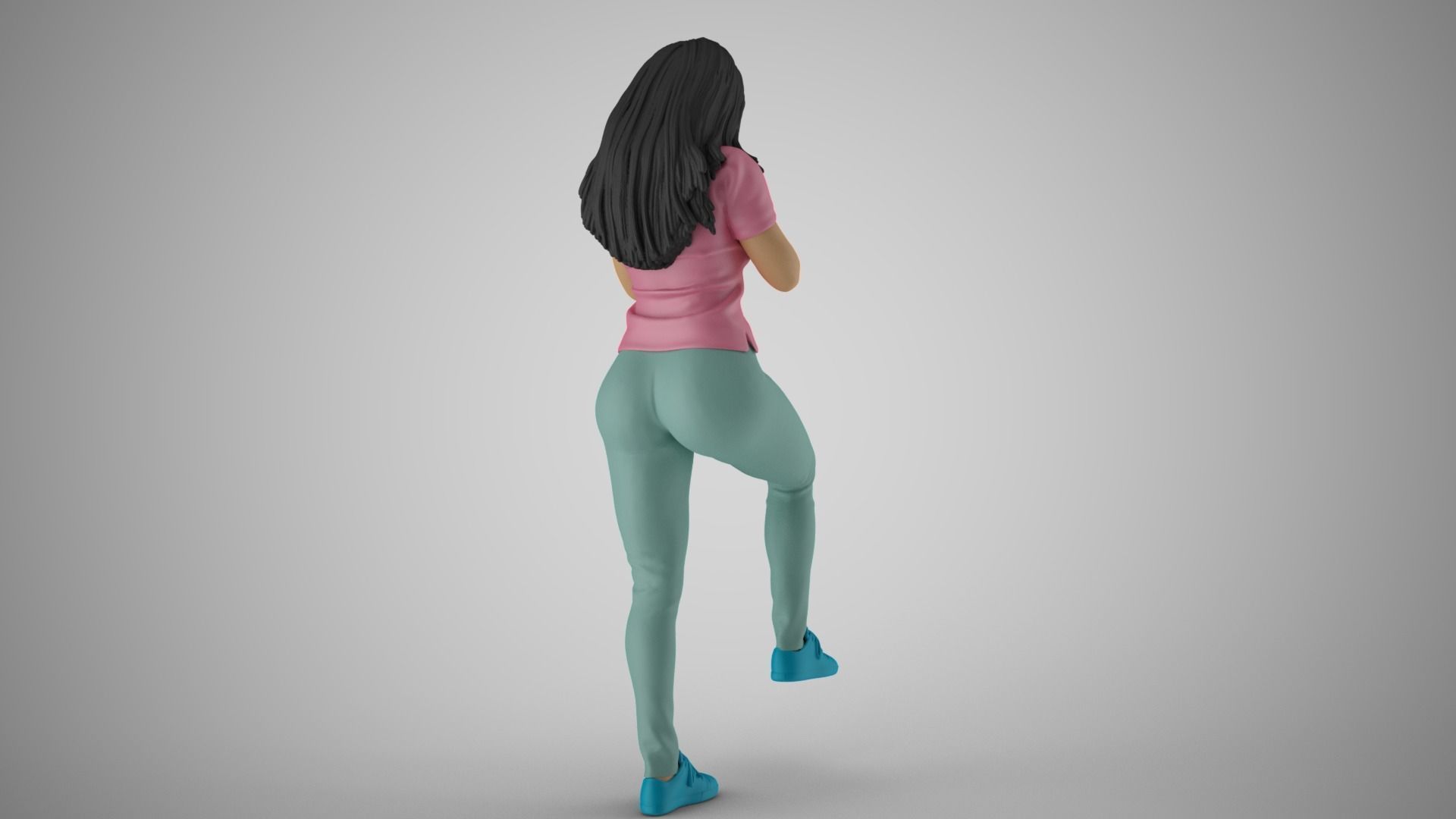 Crying Woman 3D print model_8