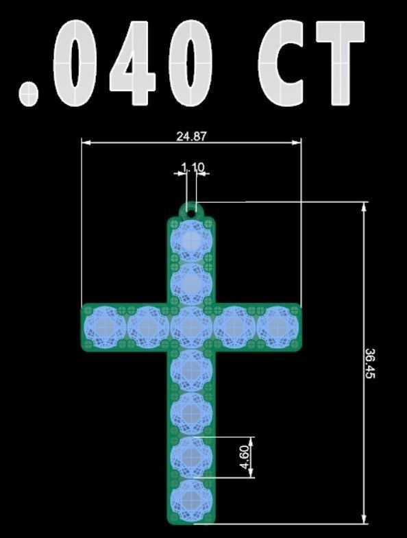KUTSAL PIRLANTA HAC KOLYE 3DM STL OBJ FBX 3D BASKI MODELI 3D print model_13