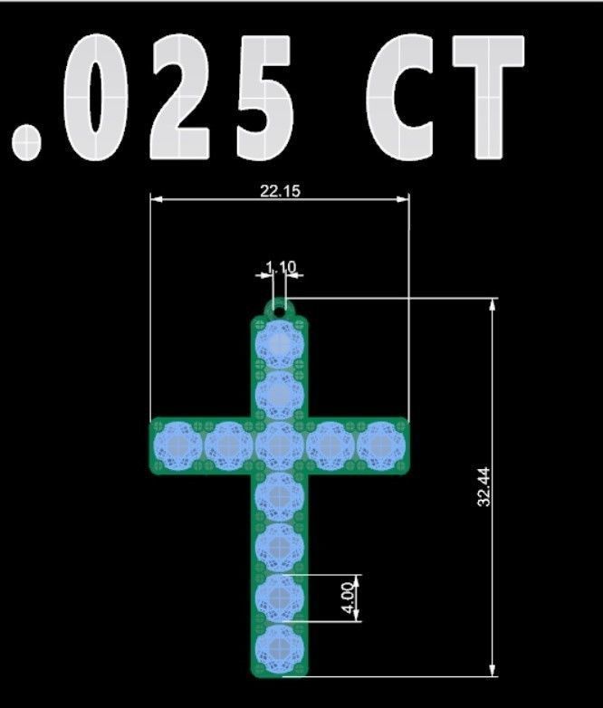 KUTSAL PIRLANTA HAC KOLYE 3DM STL OBJ FBX 3D BASKI MODELI 3D print model_9