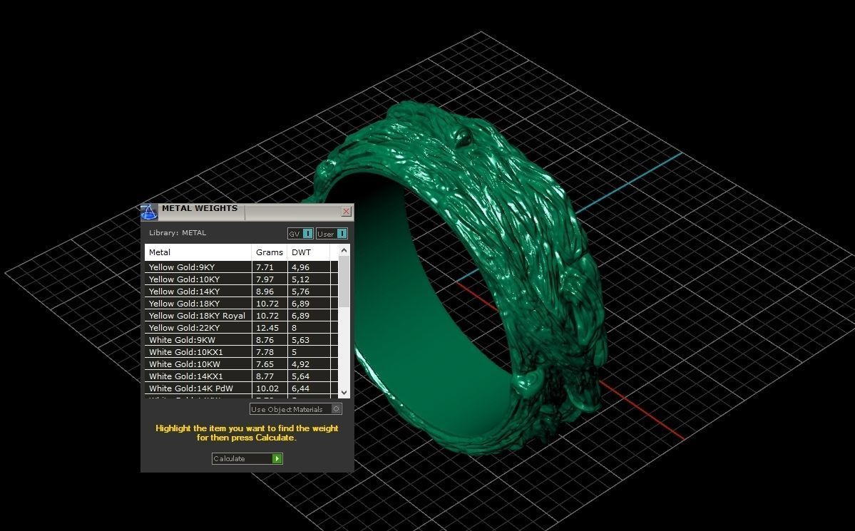 paired wedding rings in the shape of a tree bark branch 1049 3D print model_9
