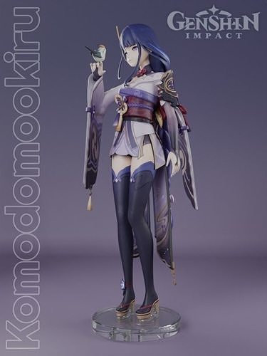 RAIDEN GENSHIN IMPACT 3D PRINTABLE FIGURINE 3D print model