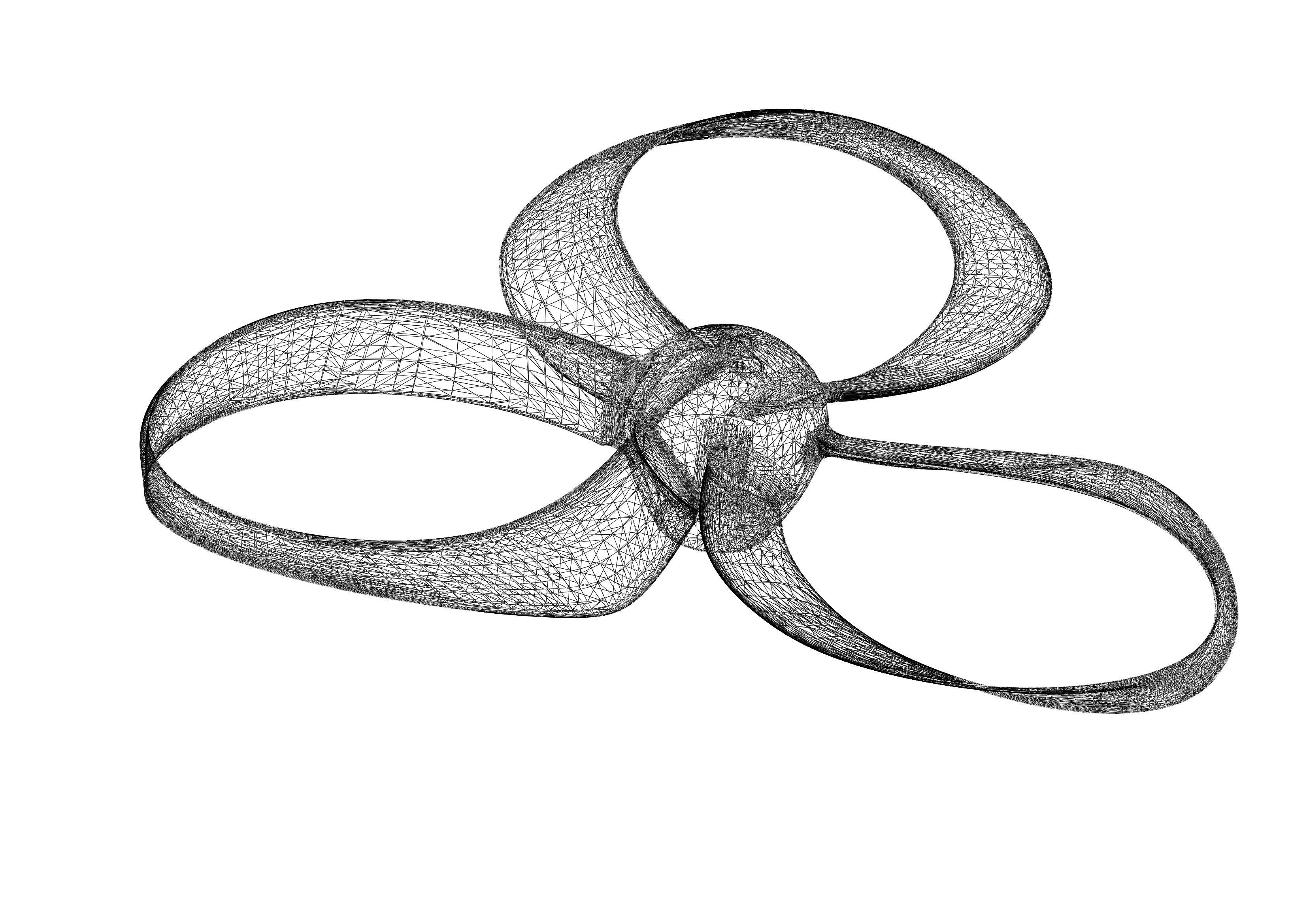 Toroidal propeller for drones and planes 3D print model_11
