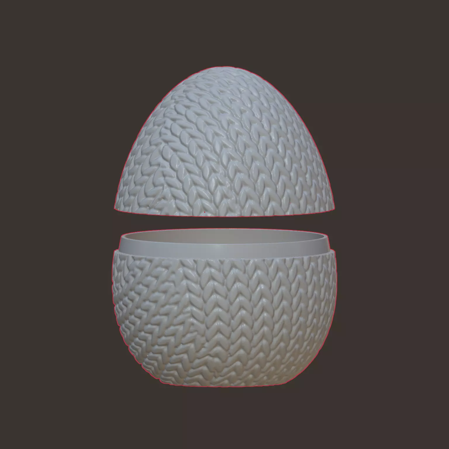 Mystery Knit Egg STL 3D model Digital Download Personal Use 3D print model