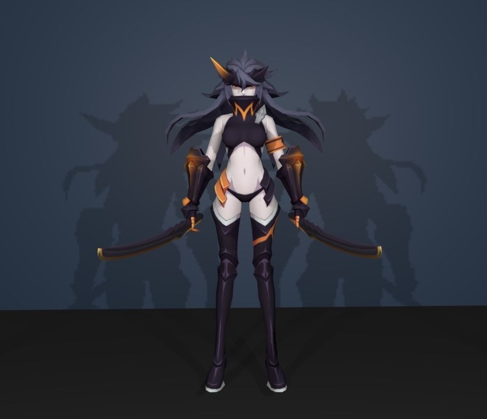 jun ninja 3D model_1