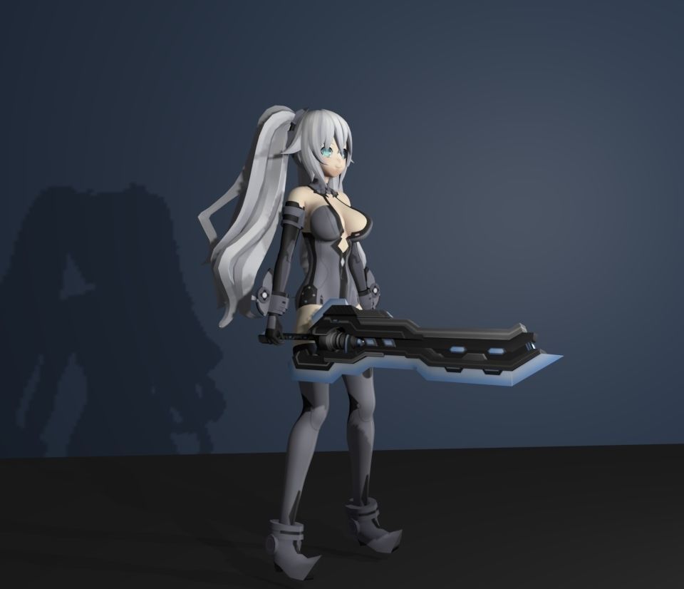 black heart 3D model_2