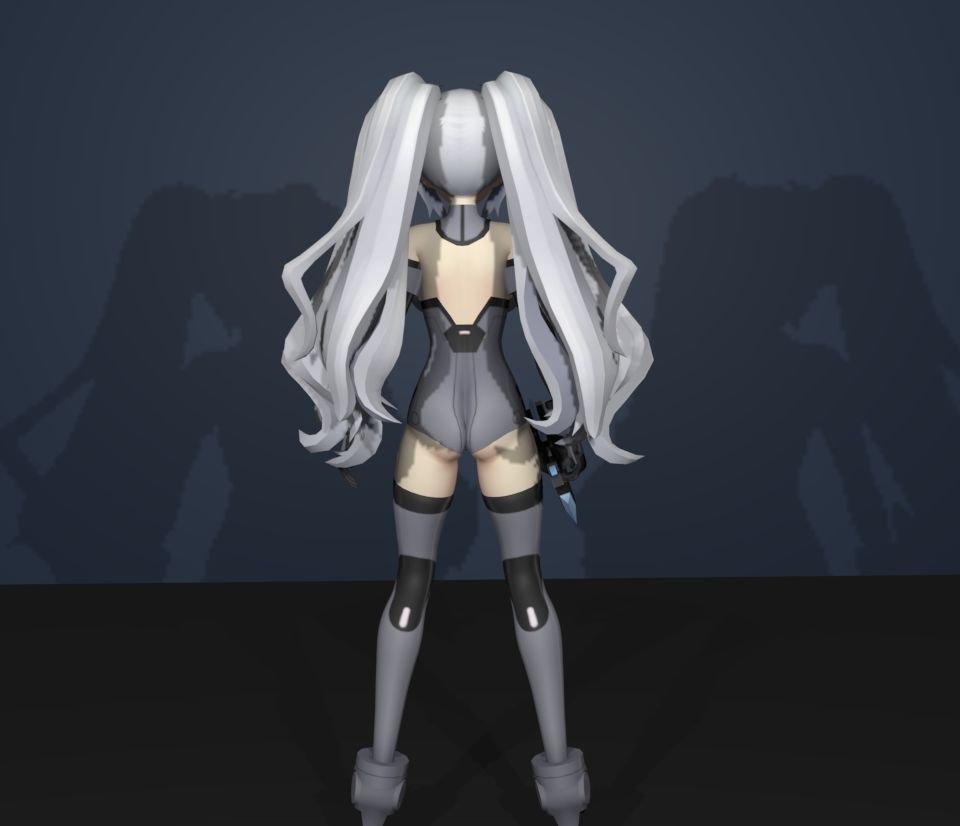 black heart 3D model_4