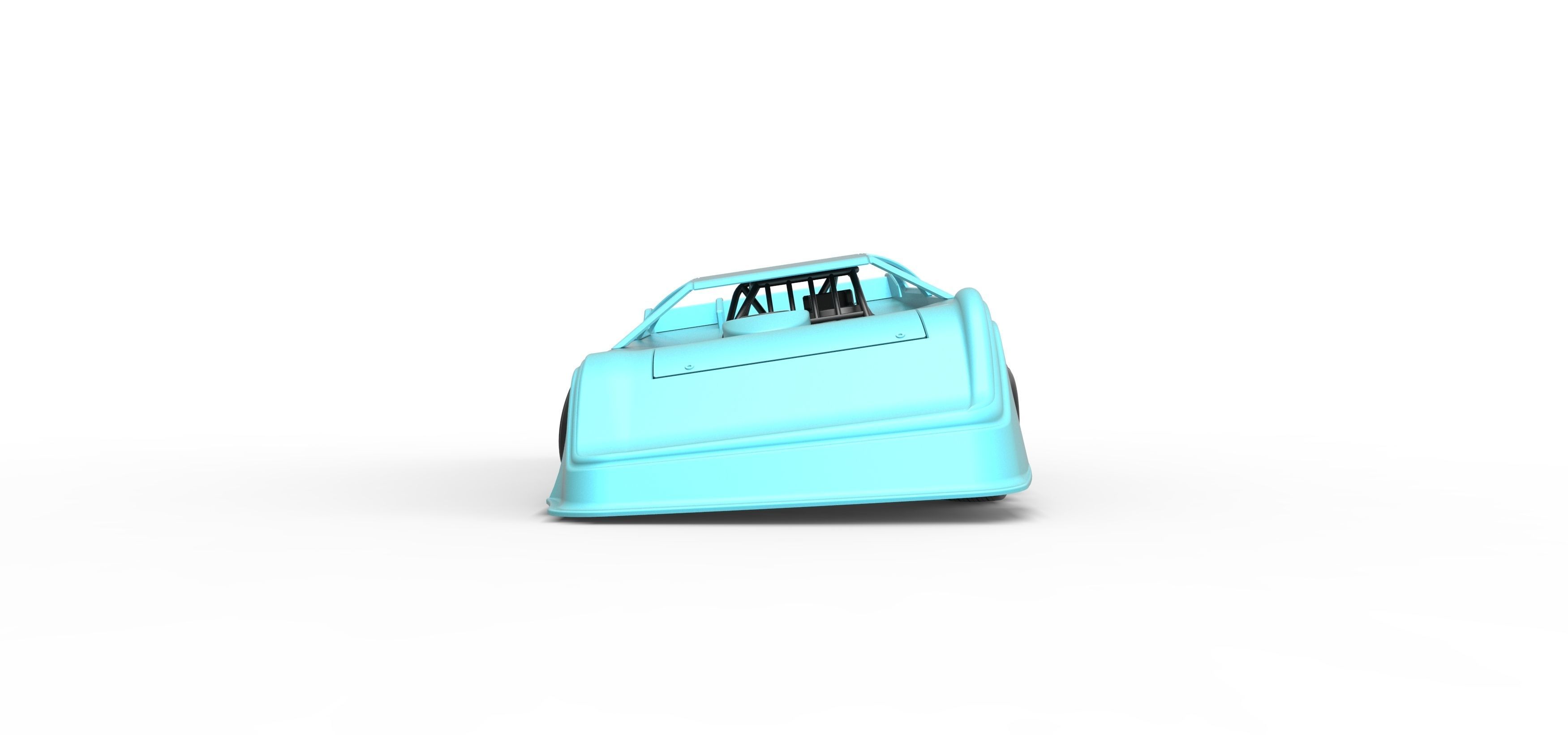 Super Dirt Late model while turning Scale 1 to 25 3D print model_3