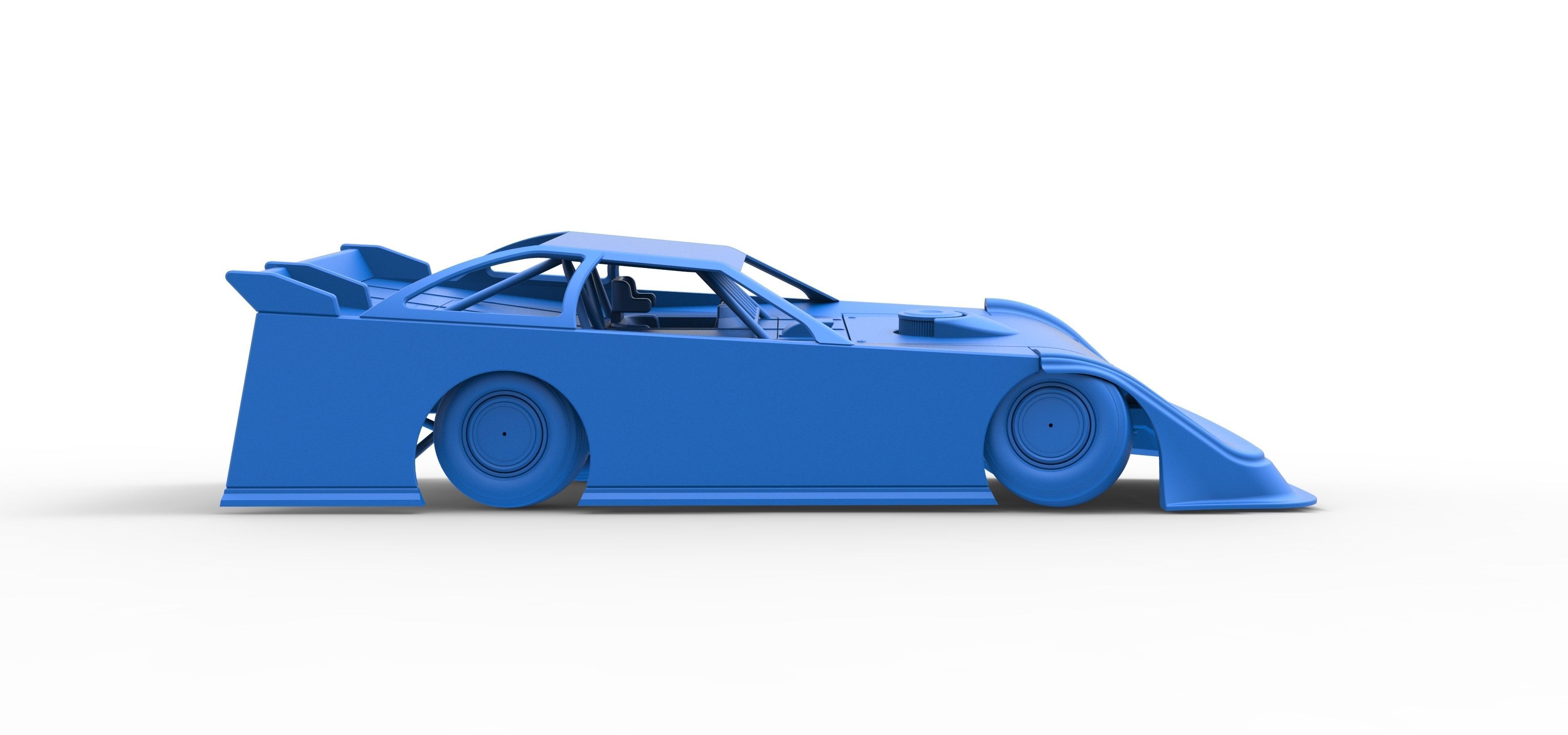 Super Dirt Late model while turning Scale 1 to 25 3D print model_51