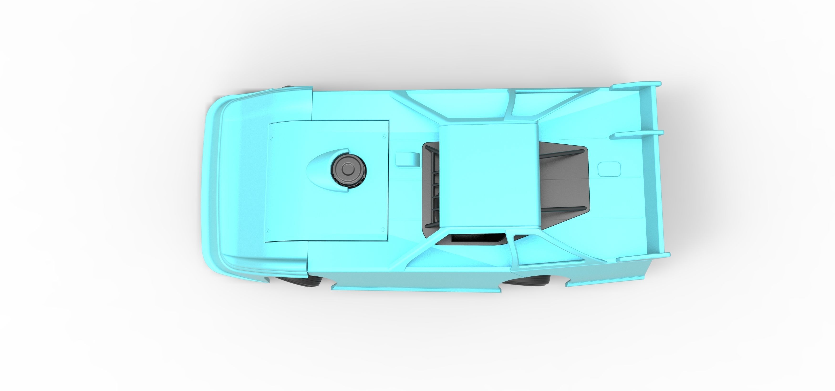 Super Dirt Late model while turning Scale 1 to 25 3D print model_13