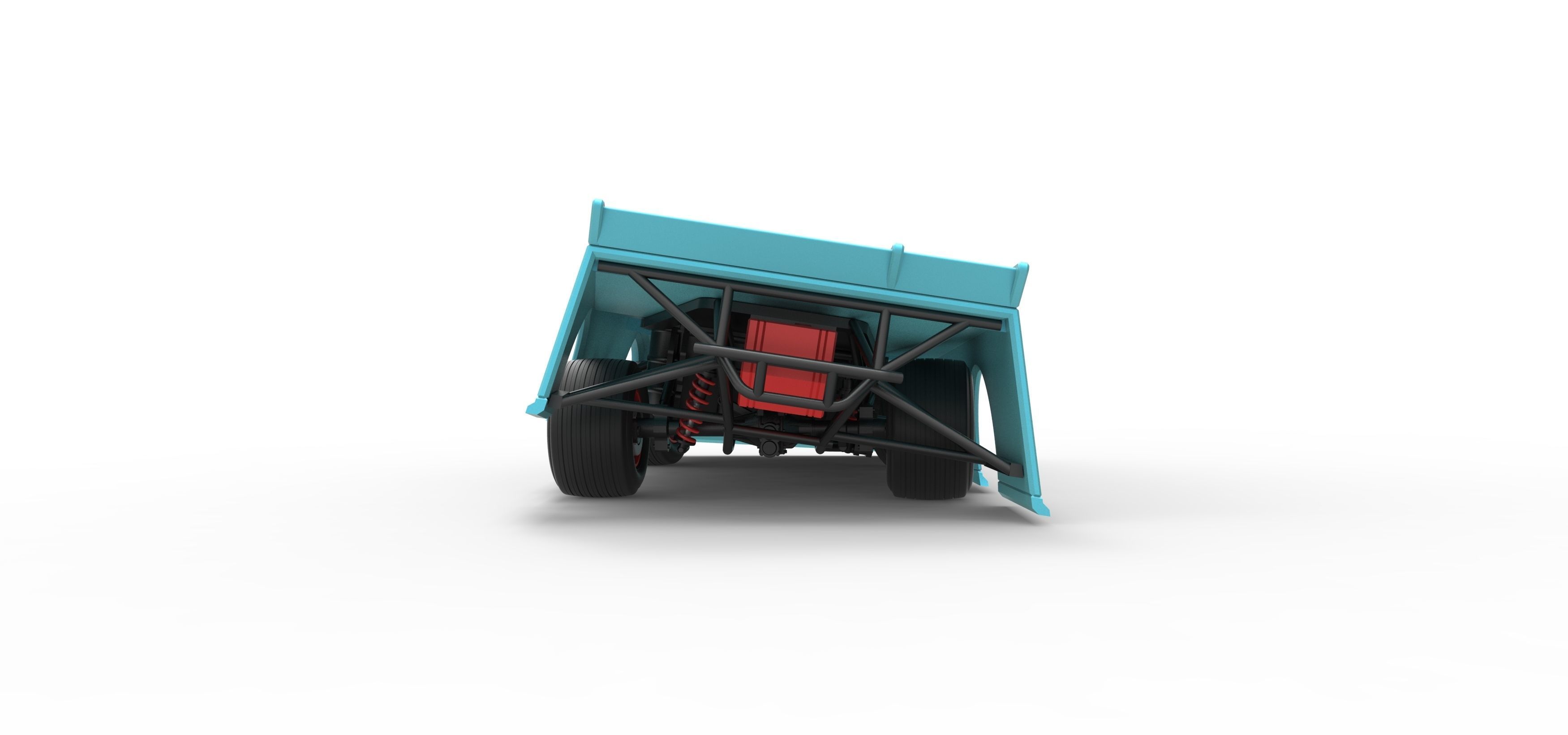 Super Dirt Late model while turning Scale 1 to 25 3D print model_18